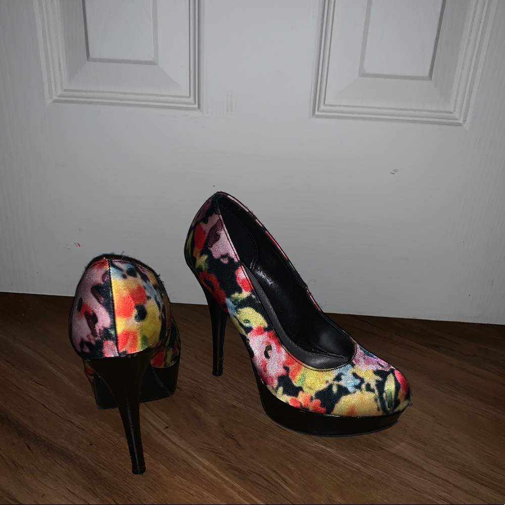 Floral High Heels